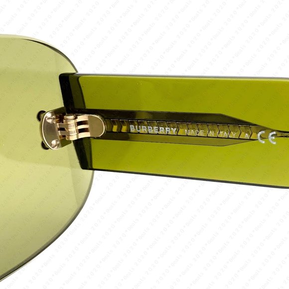 New Burberry BE3123 3917/2 60mm Green Transparent Sunglasses - Picture 12 of 12